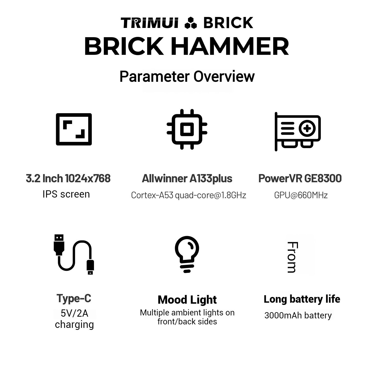TRIMUI Brick Hammer Console di - Gaming Console All recensione e prezzo